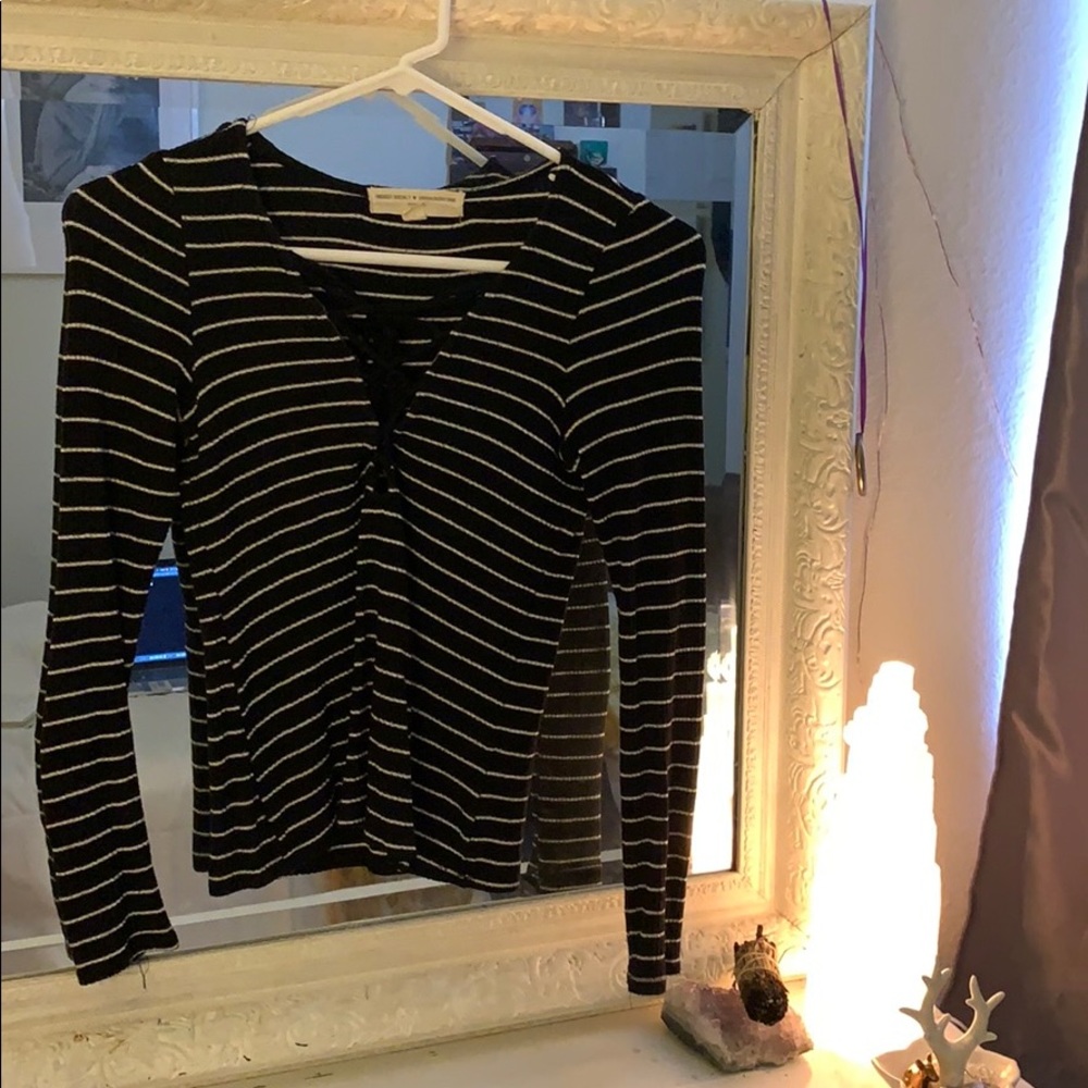 Urban lace up top